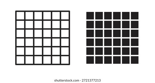 Grid icons sign vectors. suitable for web, app, infographic, etc