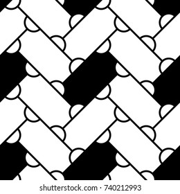 Grid image. Herringbone pattern. Slabs tessellation. Seamless surface design with slanted blocks tiling. Floor cladding bricks. Repeated tiles ornament background. Mosaic motif. Pavement wallpaper.