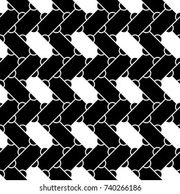 Grid image. Herringbone pattern. Slabs tessellation. Seamless surface design with slanted blocks tiling. Floor cladding bricks. Repeated tiles ornament background. Mosaic motif. Pavement wallpaper.