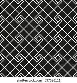 Grid of intersecting lines. Abstract seamless patterns with squares.