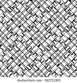 Grid of intersecting lines. Abstract seamless patterns with squares.