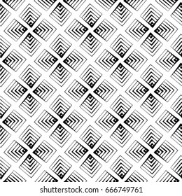 Grid of intersecting lines. Abstract seamless patterns with squares.