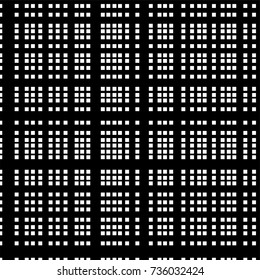 Grid of intersecting lines. Abstract seamless patterns with squares