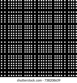 Grid of intersecting lines. Abstract seamless patterns with squares