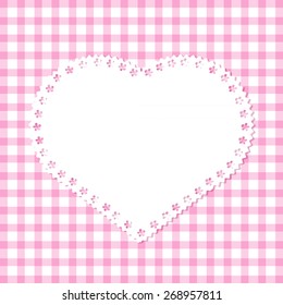 grid lace heart