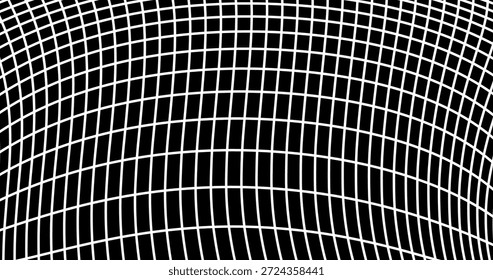 Grid lattice grating with deform Distortion array of lines Abstract geometric background