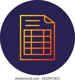 Grid Line Circle Gradient Style