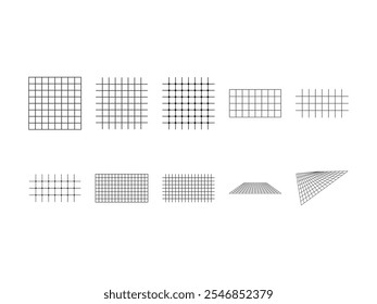 Conjunto de Elementos de Design da Linha de Grade