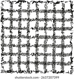 Grid line pattern. Square mesh shape. Vector abstract background. Textured design element
