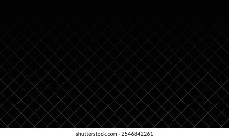 Grid Line Square Pattern Black Background 