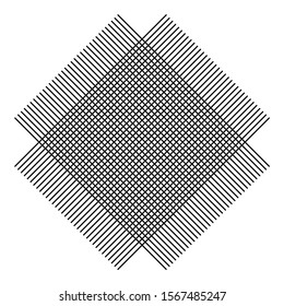 Grid from lines Symbol of fabric icon black color vector illustration flat style image icon black color