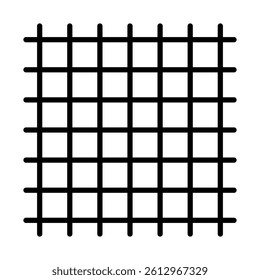 Grid Lines Vector Line Icon Design