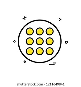 grid list icon vector design