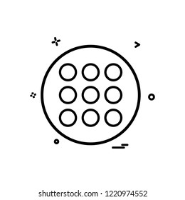 grid list icon vector design