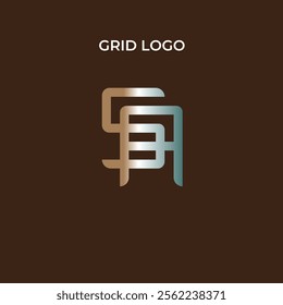 Grid Logo Minimal Elegant Line Art Creative