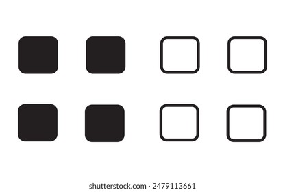 Gittermenüsymbol. Teil einer großen Icon-Set-Familie. Gefühl und dünne Linie Icon, Perfekt für Web und App-Interfaces, Präsentationen, Infografiken,