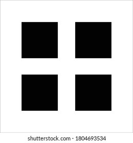 Grid menu icon Vector illustrations