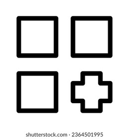 Grid Menu Icon Vector Symbol Design Illustration