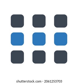 Grid menu icon.list,set (vector illustration)
