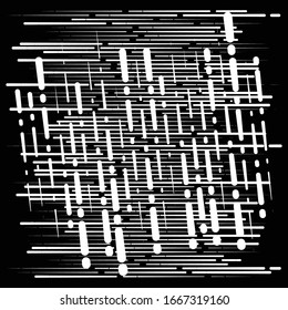 grid, mesh abstract geometric pattern. segmented intersect lines. crossing dynamic stripes texture. random dashed streaks lattice. abstract grating, trellis design