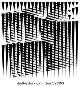 rejilla, malla patrón geométrico abstracto. líneas de intersección segmentadas. cruzando textura de rayas dinámicas. trenzas discontinuas aleatorias. diseño abstracto de grava