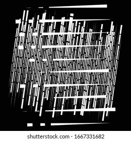 rejilla, malla patrón geométrico abstracto. líneas de intersección segmentadas. cruzando textura de rayas dinámicas. trenzas discontinuas aleatorias. diseño abstracto de grava