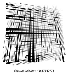 grid, mesh abstract geometric pattern. segmented intersect lines. crossing dynamic stripes texture. random dashed streaks lattice. abstract grating, trellis design