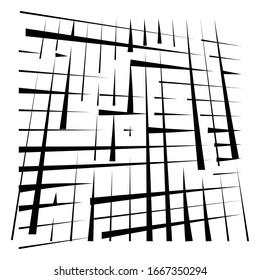grid, mesh abstract geometric pattern. segmented intersect lines. crossing dynamic stripes texture. random dashed streaks lattice. abstract grating, trellis design