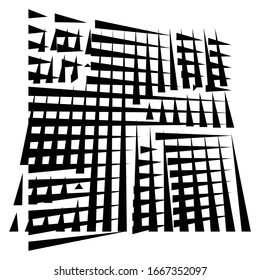 grid, mesh abstract geometric pattern. segmented intersect lines. crossing dynamic stripes texture. random dashed streaks lattice. abstract grating, trellis design