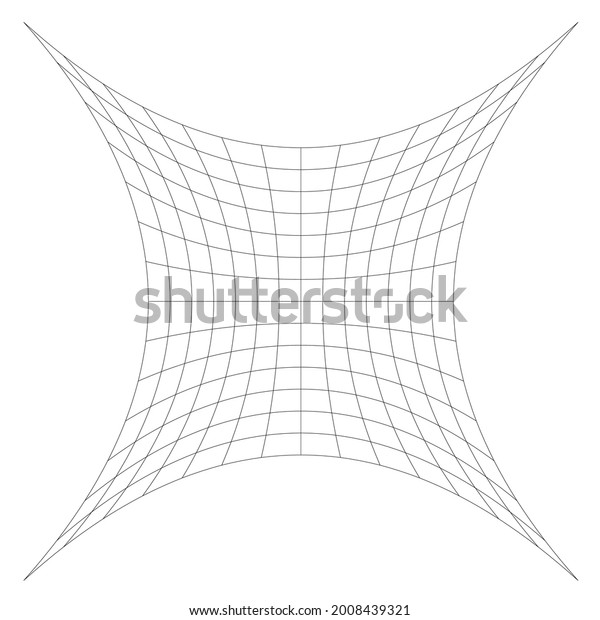 Grid Mesh Distorted Deformed Effect Abstract Stock Vector (Royalty Free ...