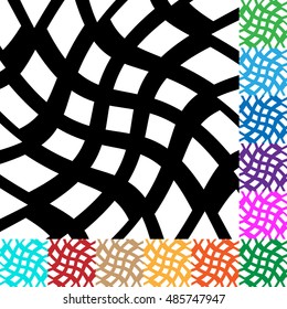 grid, mesh with distortion. irregular grid