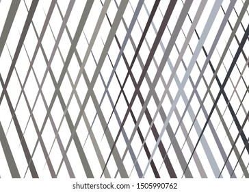 Grid, mesh with dynamic lines. Intersecting stripes. Irregular grating, lattice texture. Interlocking, criss-cross abstract geometric illustration