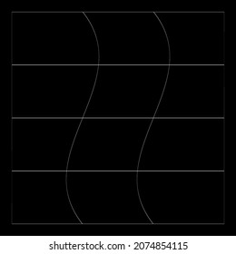 Grid, mesh, grating, trellis, wireframe with distortion, deformation effect. Warp, tweak distort grid