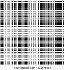 Grid, mesh of intersecting lines. Abstract monochrome background, seamlessly repeatable pattern. Irregular, random lines pattern.