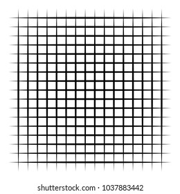 Grid, mesh, intersecting lines isolated on white