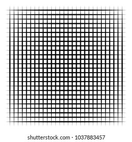 Grid, mesh, intersecting lines isolated on white