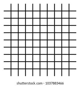 Grid, mesh, intersecting lines isolated on white