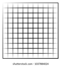 Grid, mesh, intersecting lines isolated on white