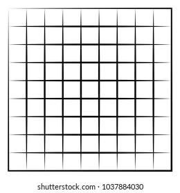 Grid, mesh, intersecting lines isolated on white