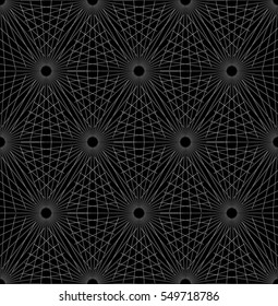 Grid, mesh with intersecting radial shapes â?? Abstract geometric pattern, background â?? Seamlessly repeatable