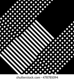 Grid, mesh irregular repeatable pattern, black white texture