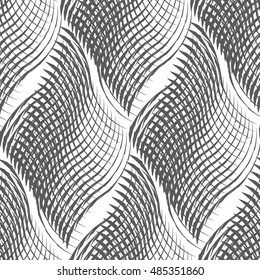 Grid, mesh, lattice background with rhombus, diamond shapes.Modern graphic design.Black and white
