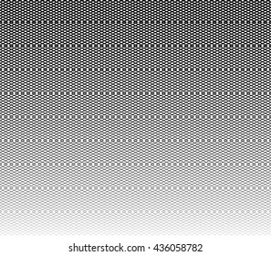 Grid, mesh monochrome abstract repeatable pattern with intersecting irregular wavy, zigzag lines (seamlessly repeatable horizontally)