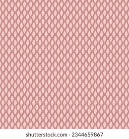 Grid or mesh pattern in a burgundy shade, placed on a pink backing. Design for various textile items, wallpaper or wrapping paper. Decorative background.