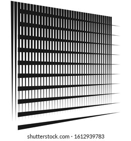 Grid, mesh pattern. Cellular, reticulated grate, lattice. Array of bisect, overlap lines. Intersect straight, parallel stripes. geometric black and white, monochrome design element