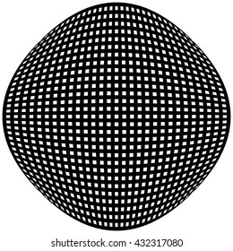 Grid, mesh pattern element w/ distortion