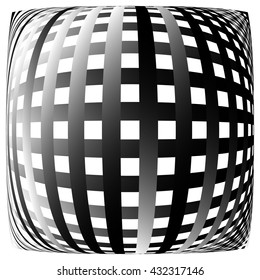 Grid, mesh pattern element w/ distortion