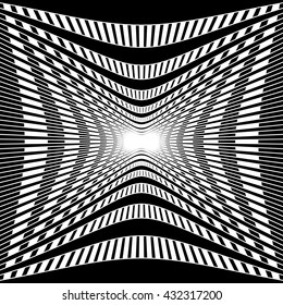 Grid, mesh pattern element w/ distortion