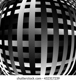 Grid, mesh pattern element w/ distortion