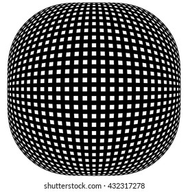 Grid, mesh pattern element w/ distortion